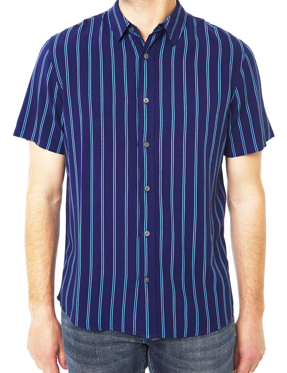 S/S VISCOSE PRINTED SHIRT