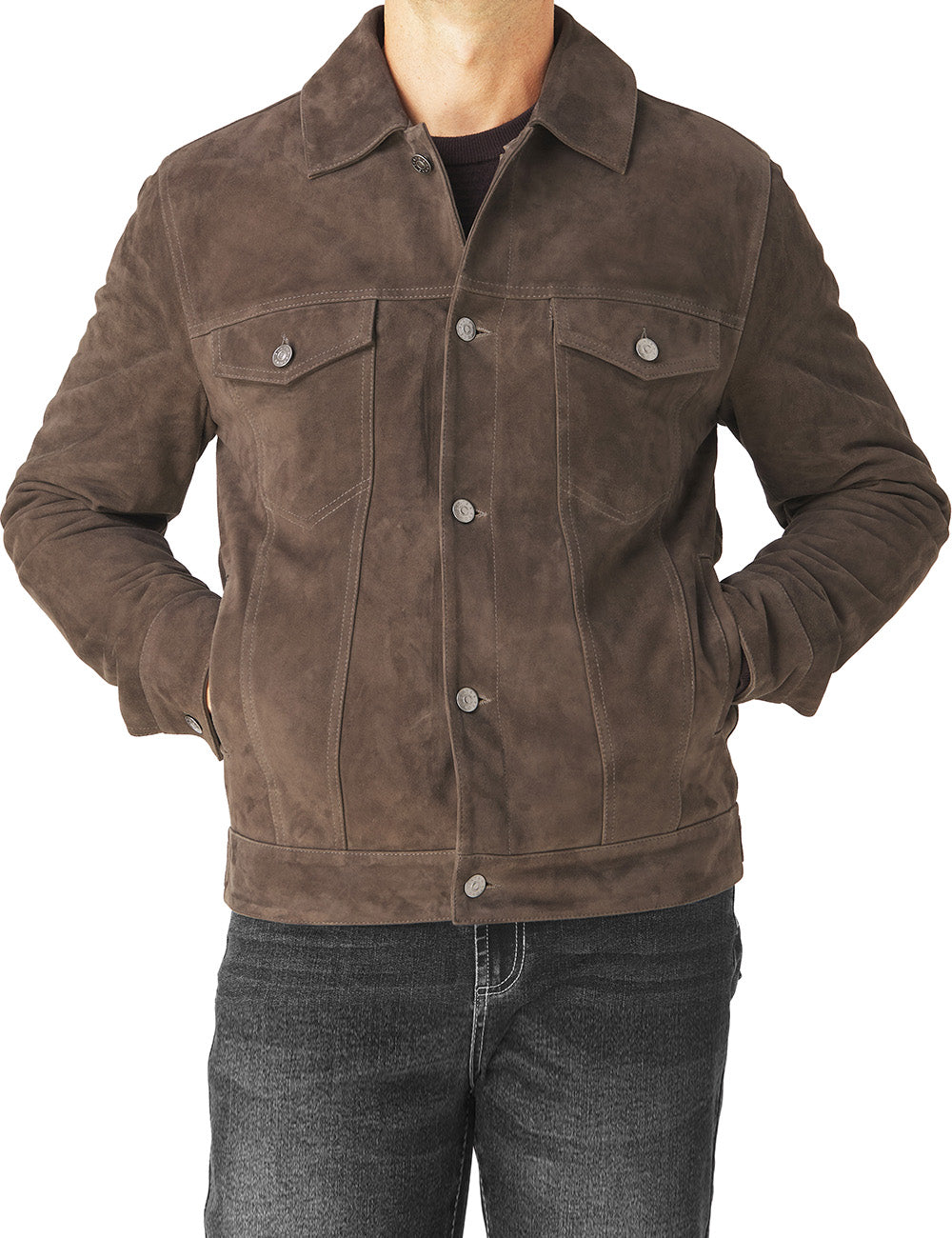 Suede Trucker Jacket
