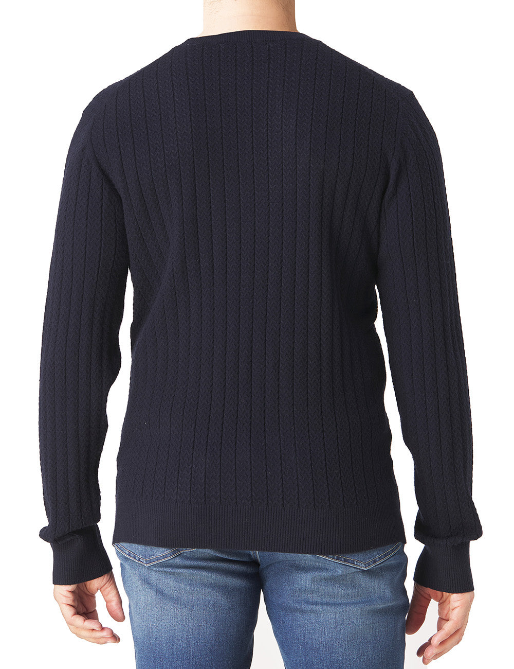 Cable Link Crewneck Sweater