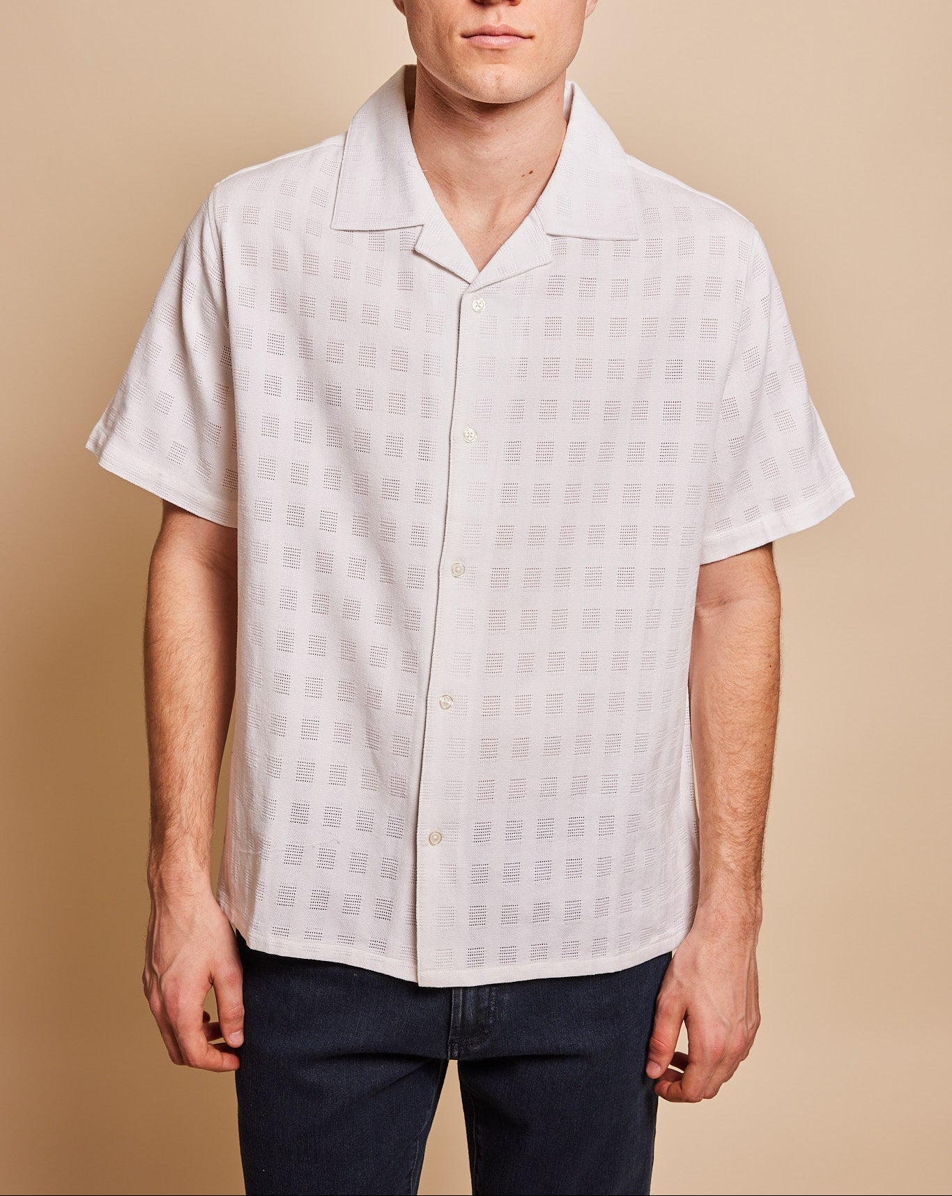 George Textured Camp Collar Shirt