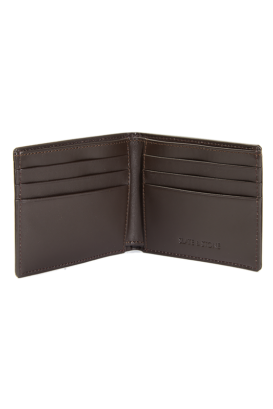 Smooth Leather Bi Fold Wallet