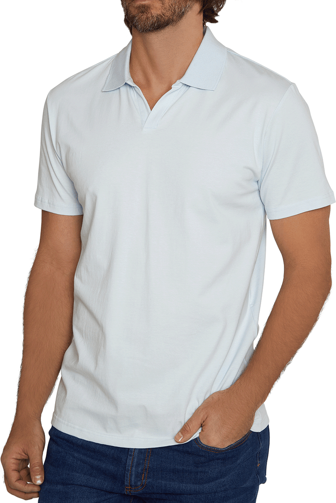 Cotton Open Collar Polo