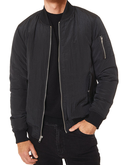 Nylon Ripstop Bomber Jacket