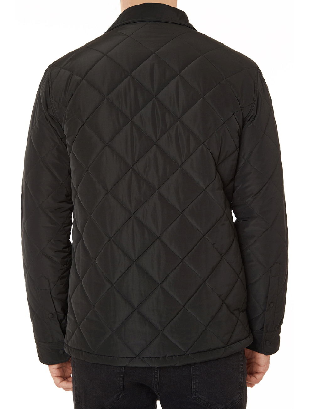 Diamond Quilt Nylon Padded Jacket