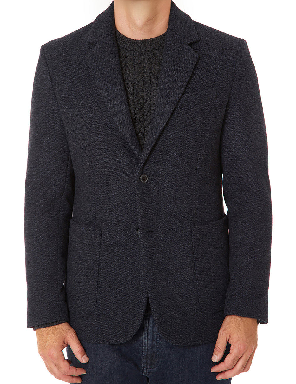 Wool Notch Lapel Blazer