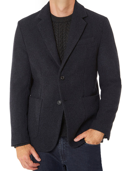 Wool Notch Lapel Blazer