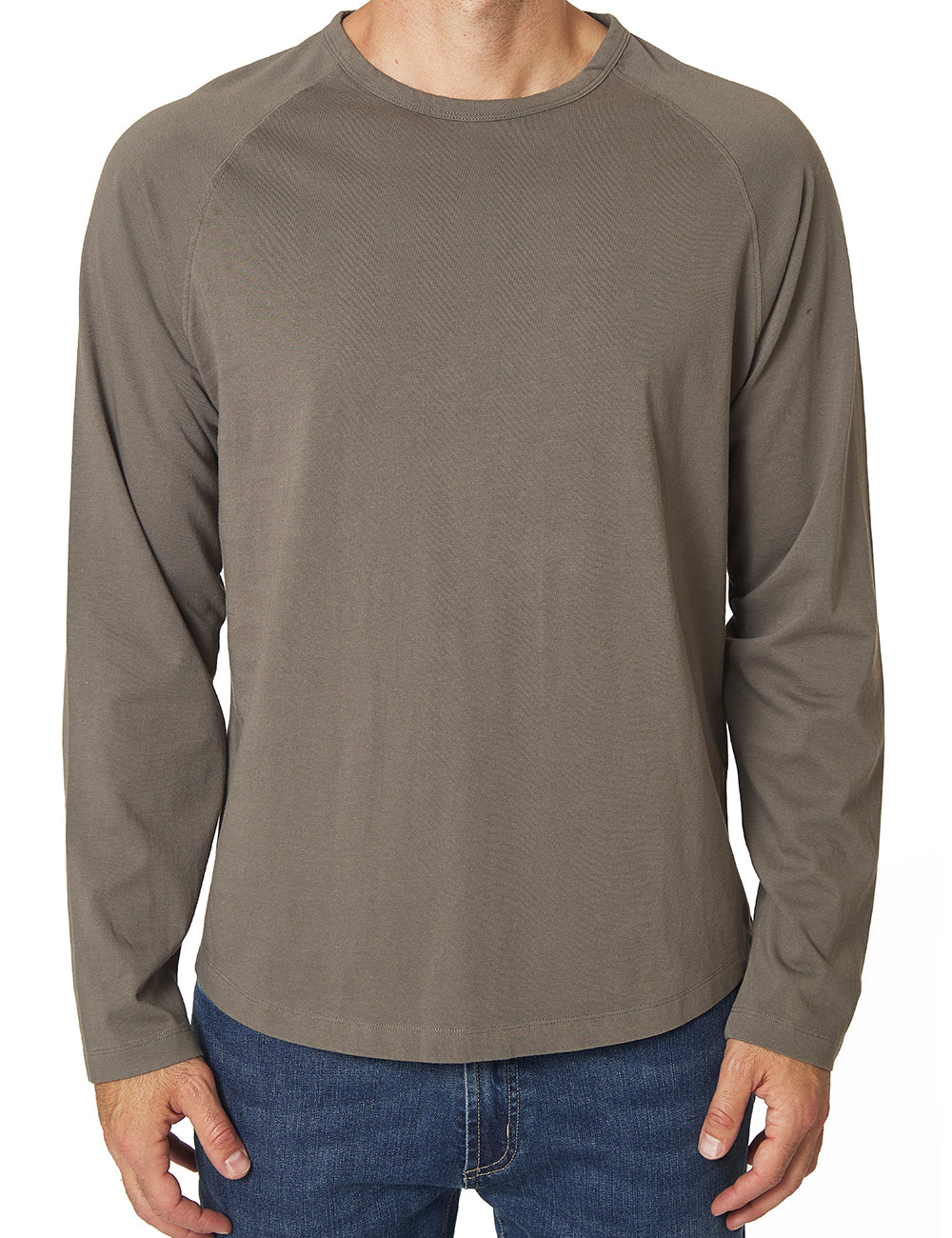 Washed Jersey Long Sleeve T Shirt