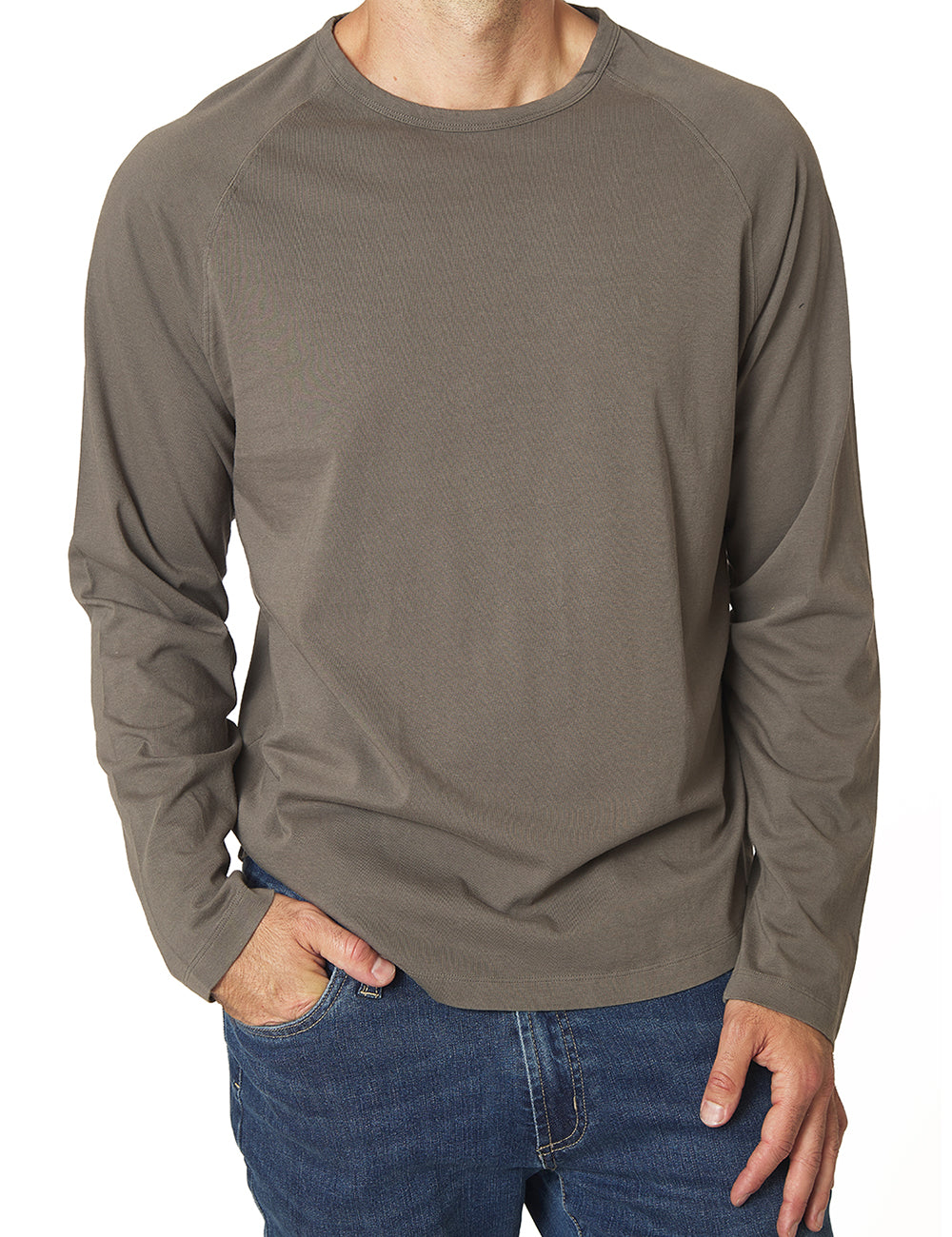 Washed Jersey Long Sleeve T Shirt