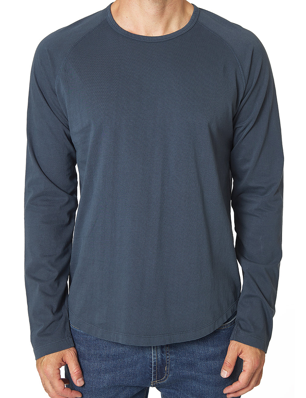 Washed Jersey Long Sleeve T Shirt