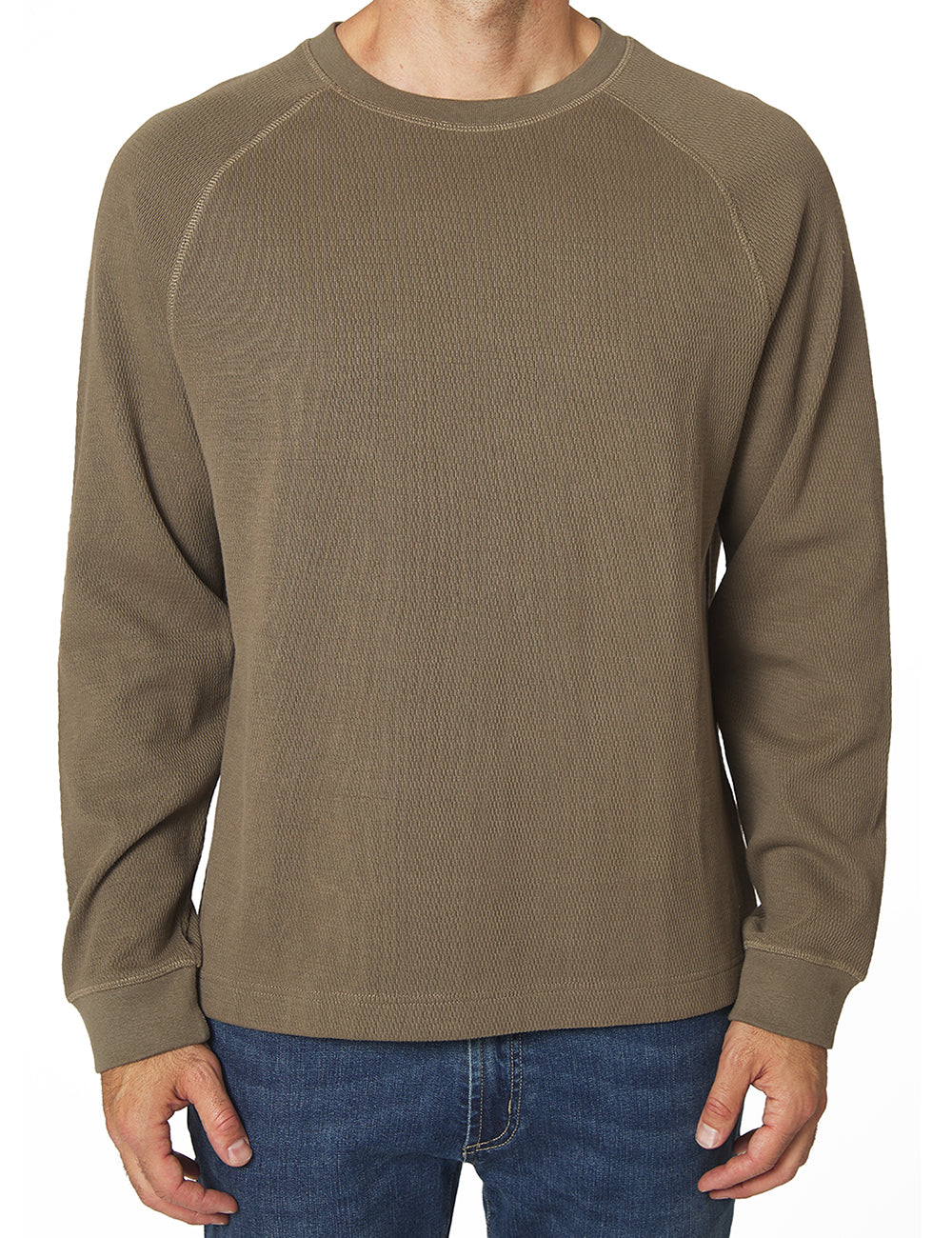 Raglan Thermal Crewneck