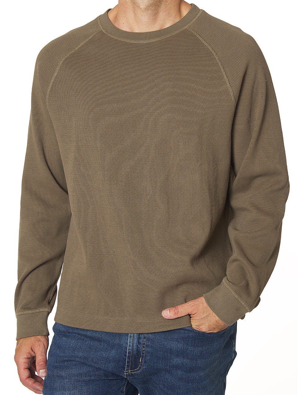 Raglan Thermal Crewneck