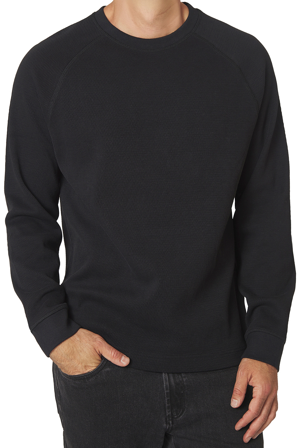 Raglan Thermal Crewneck