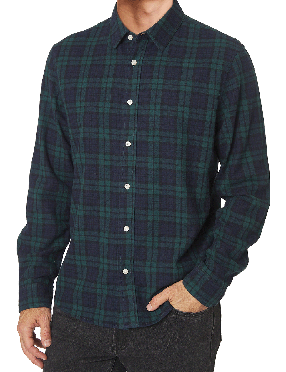 FLANNEL REGULAR COLLAR SHIRT