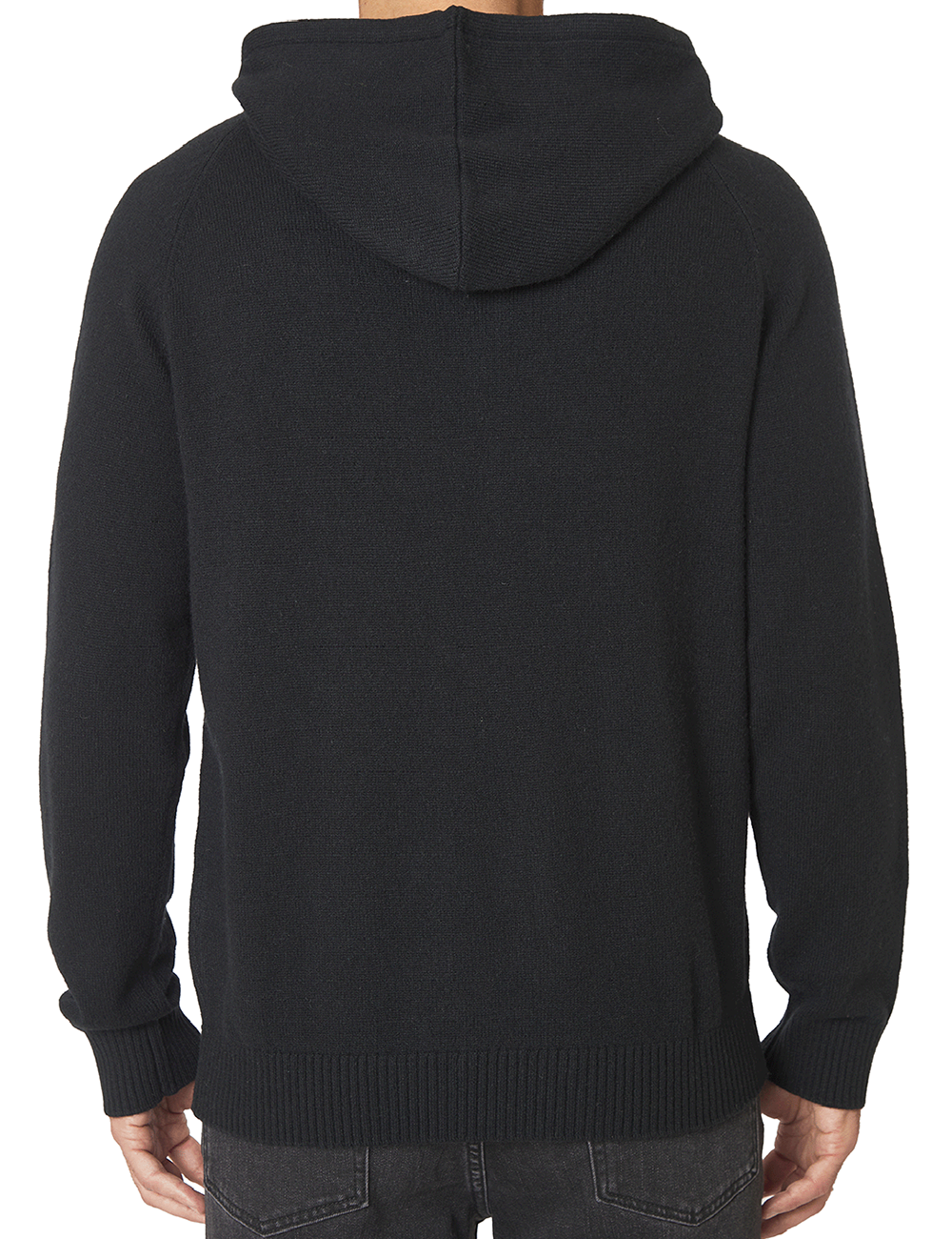 Men's wool hoodie sweater sales