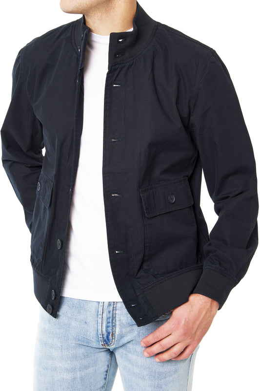 BRUSHED COTTON BOMBER JCKT