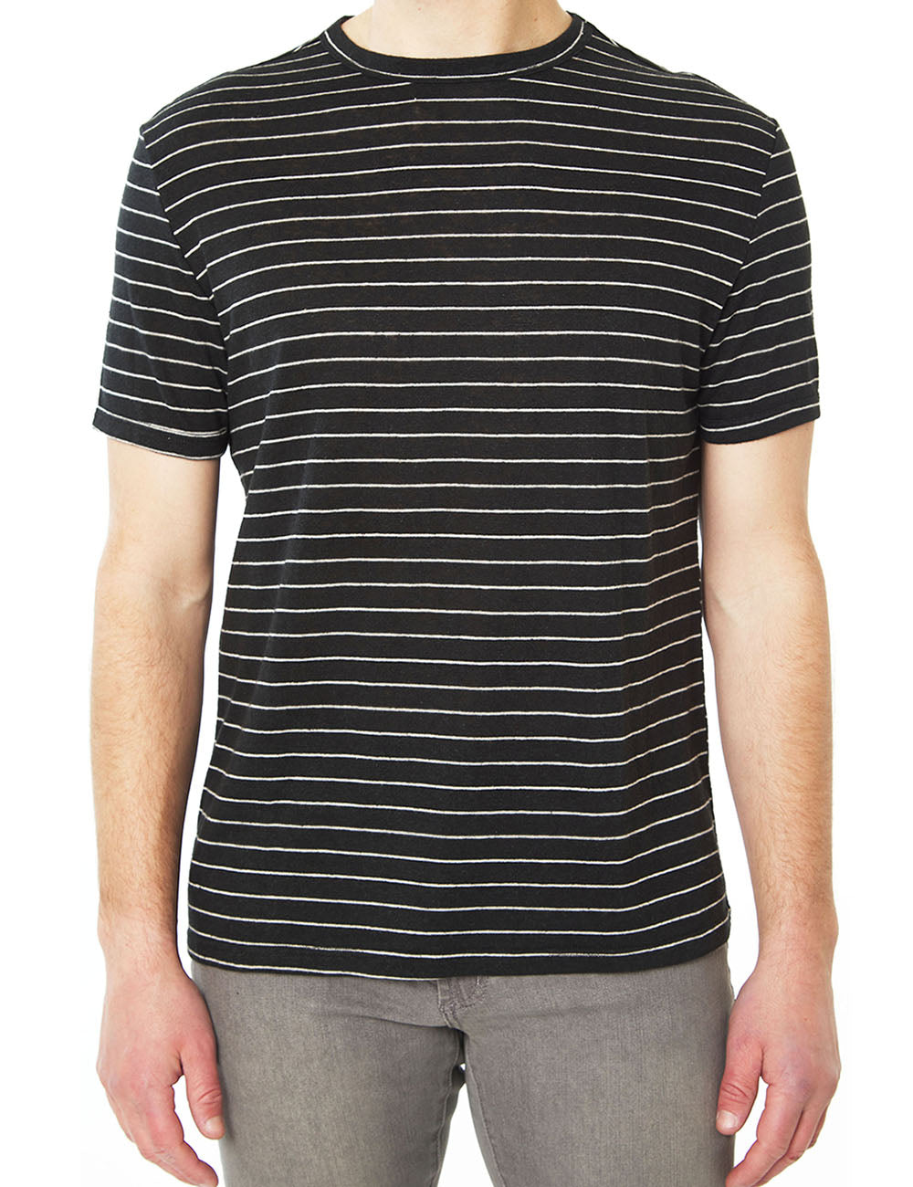 LINEN STRIPED TSHIRT