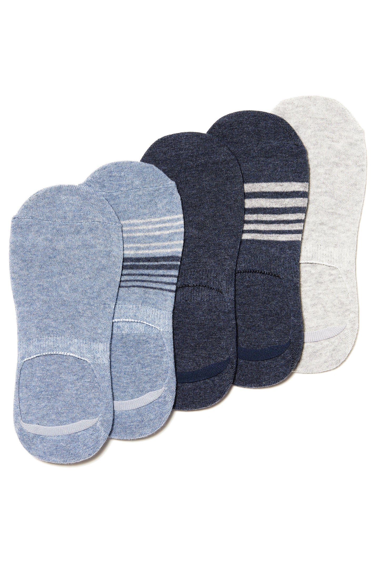 5-PACK NO SHOW SOCKS