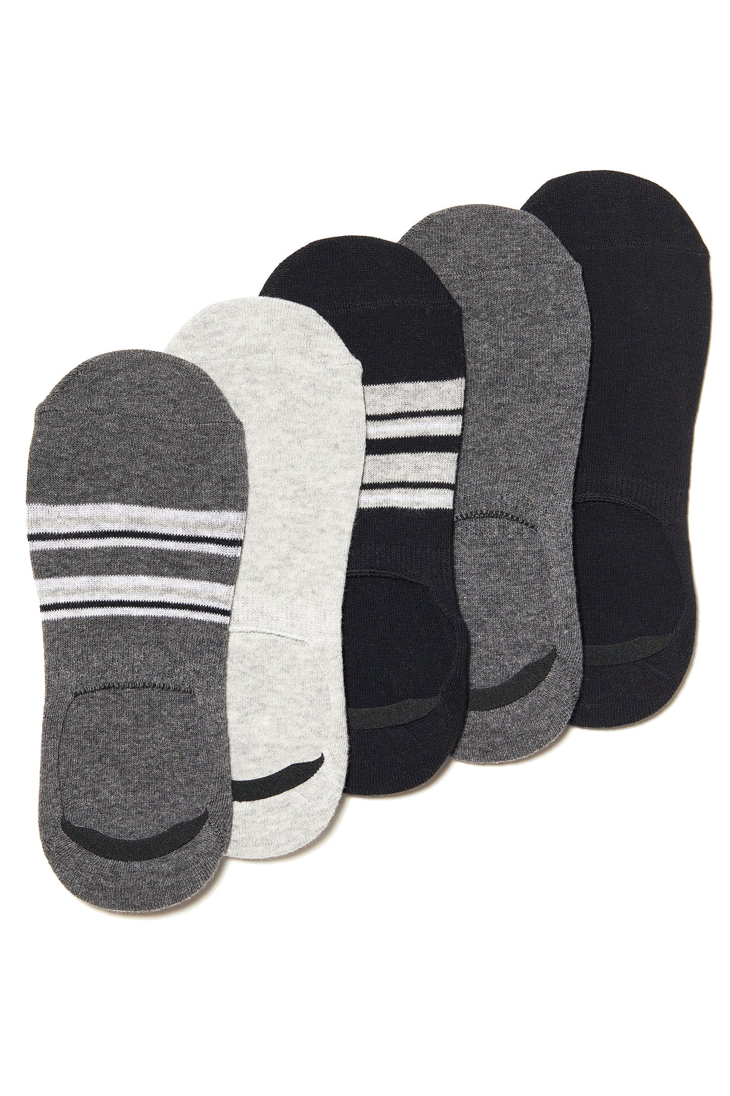 5-PACK NO SHOW SOCKS