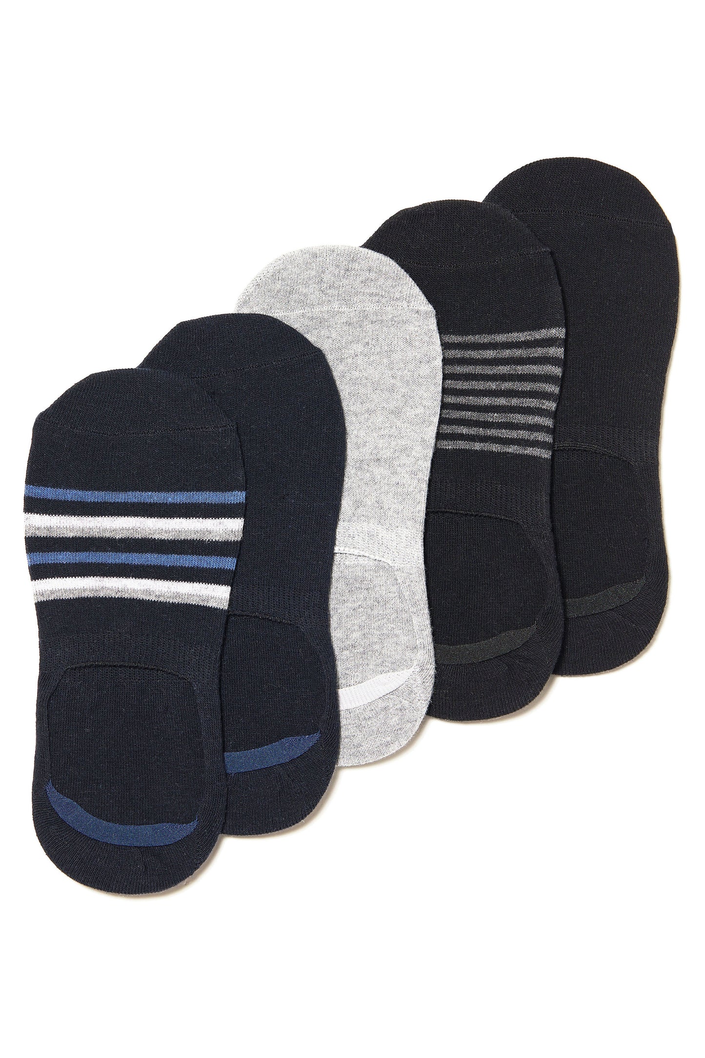 5-PACK NO SHOW SOCKS