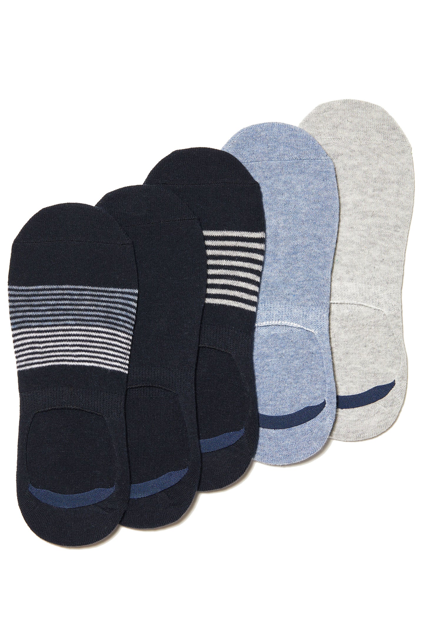 5-PACK NO SHOW SOCKS