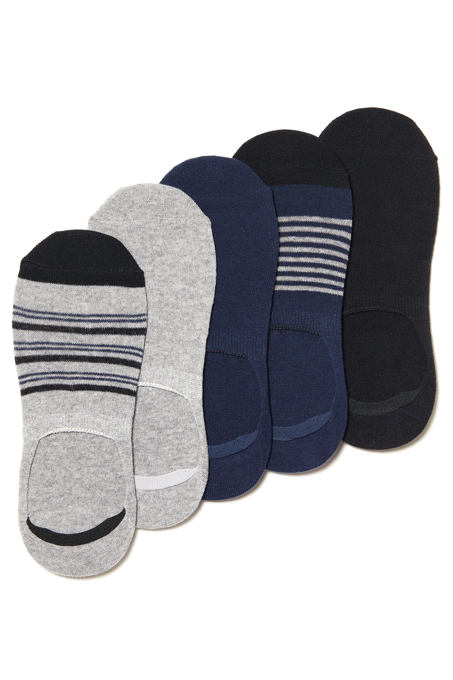 5-PACK NO SHOW SOCKS