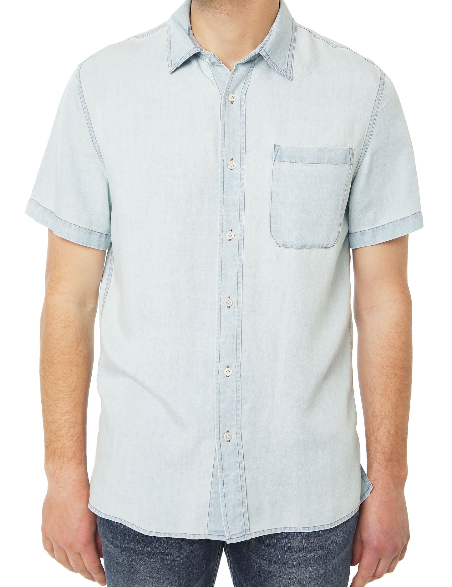 WASHED TENCEL S/S SHIRT