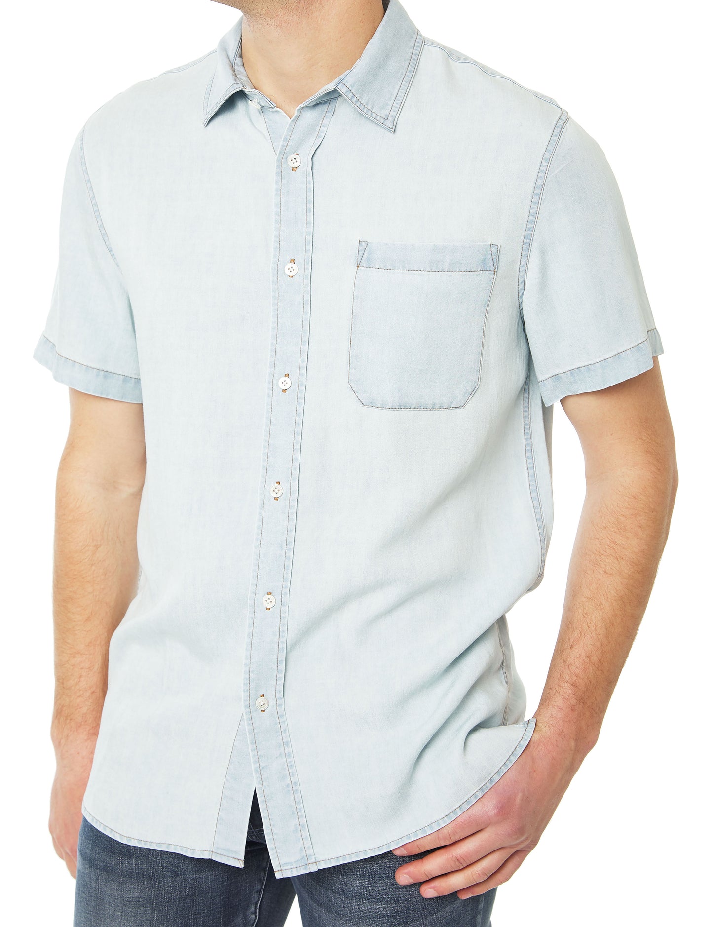 WASHED TENCEL S/S SHIRT