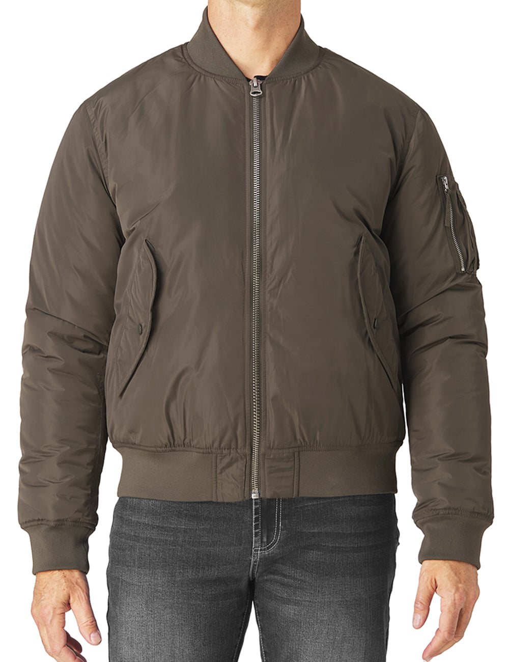 Nylon Padded Bomber Jacket