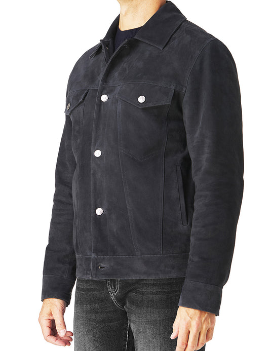 Suede Trucker Jacket