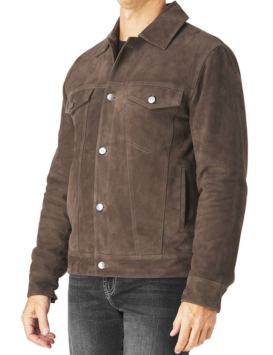 Suede Trucker Jacket