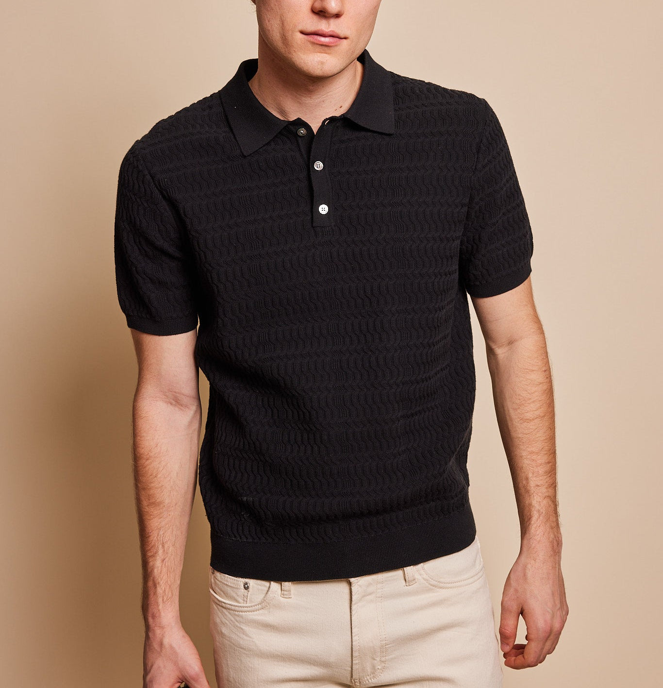 Lex Wave Knit Sweater Polo