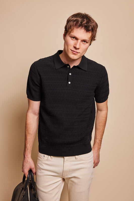 Lex Wave Knit Sweater Polo
