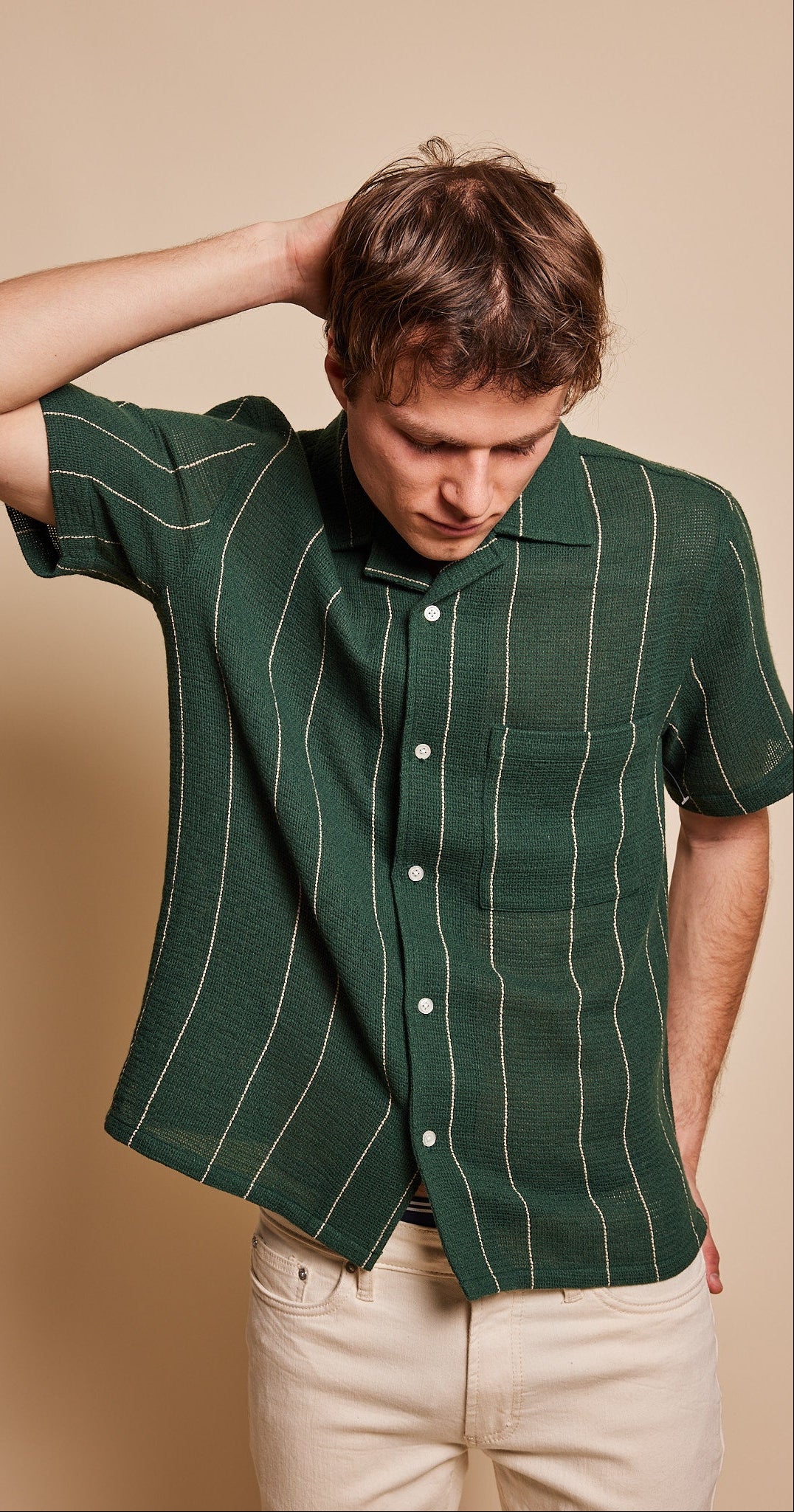 Christopher Camp Collar Shirt With Pocket