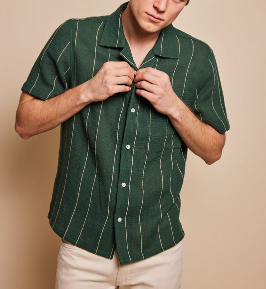 Christopher Camp Collar Shirt With Pocket