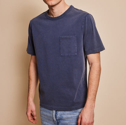 Rye Washed Cotton Pocket T-Shirt