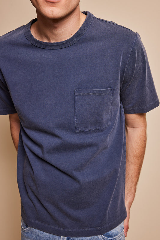 Rye Washed Cotton Pocket T-Shirt
