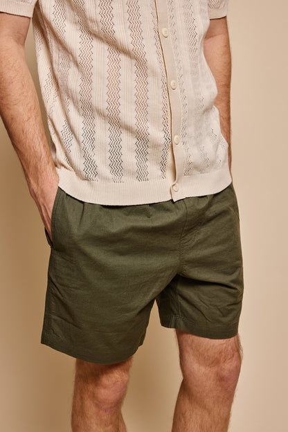 Mulberry Drawstring Relaxed Short