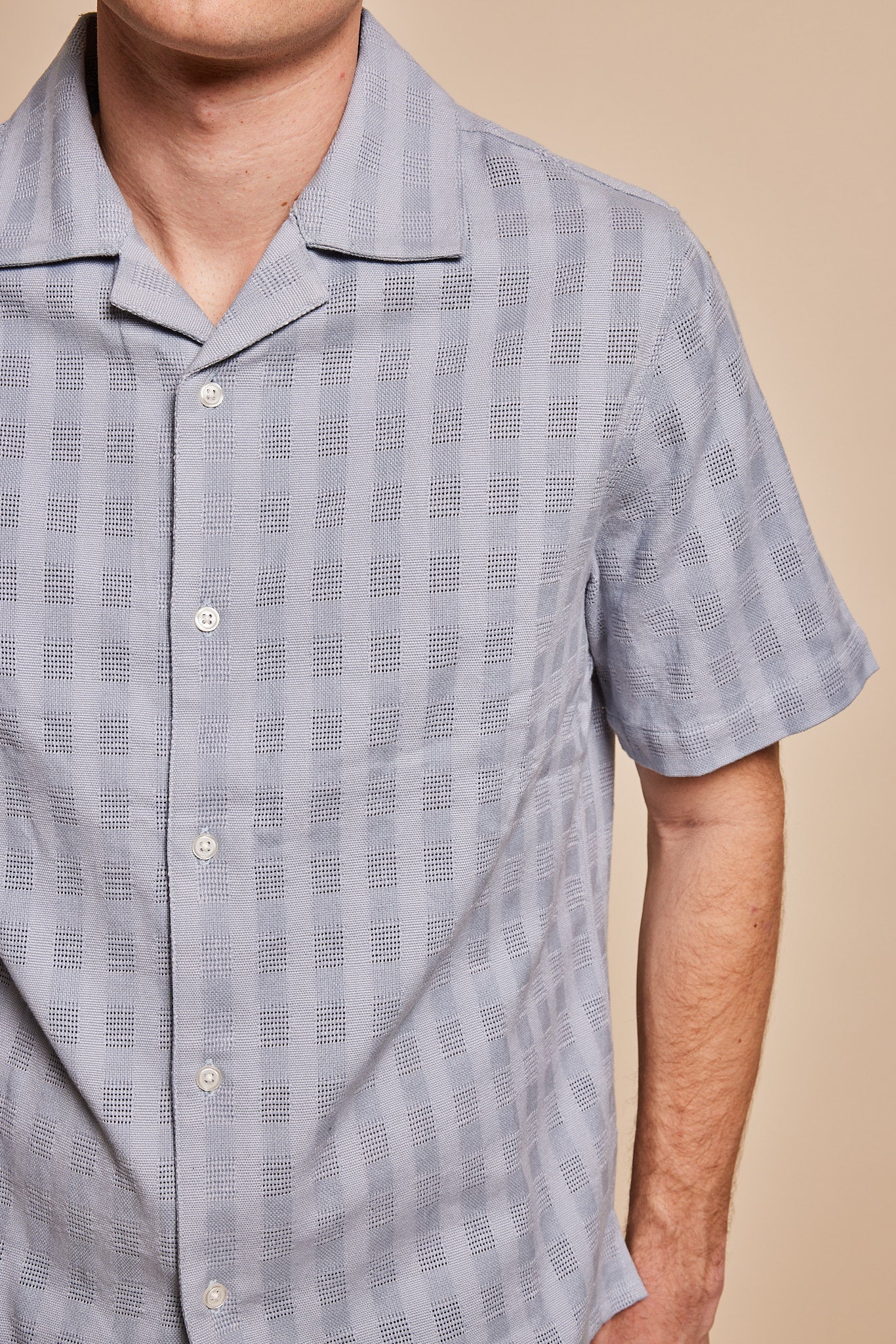 George Textured Camp Collar Shirt