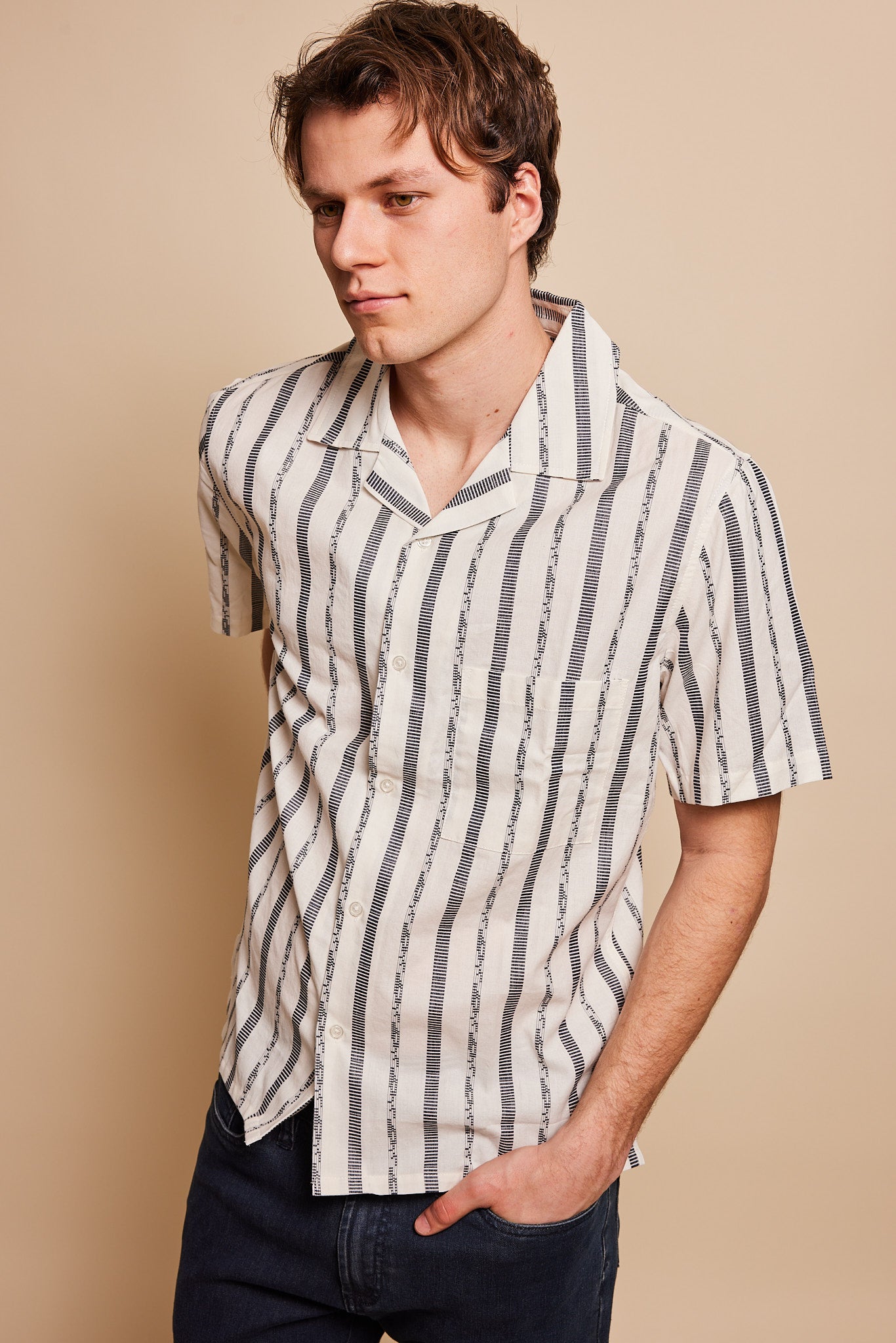 Prince Camp Collar Shirt with Pocket