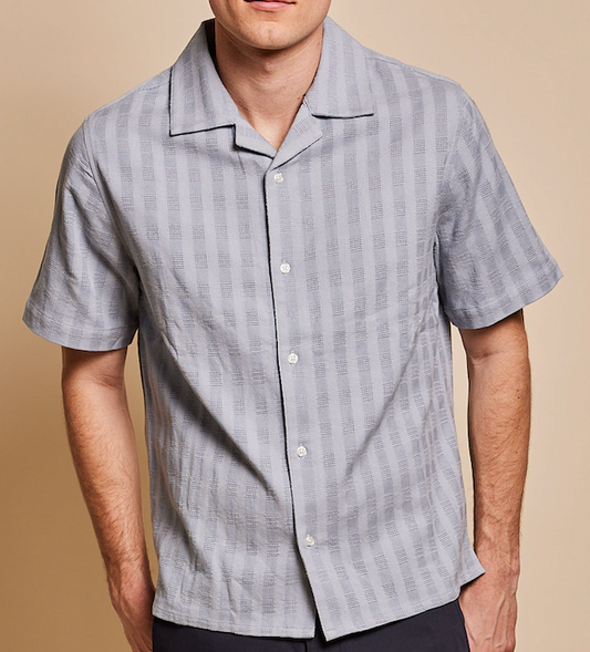 George Textured Camp Collar Shirt