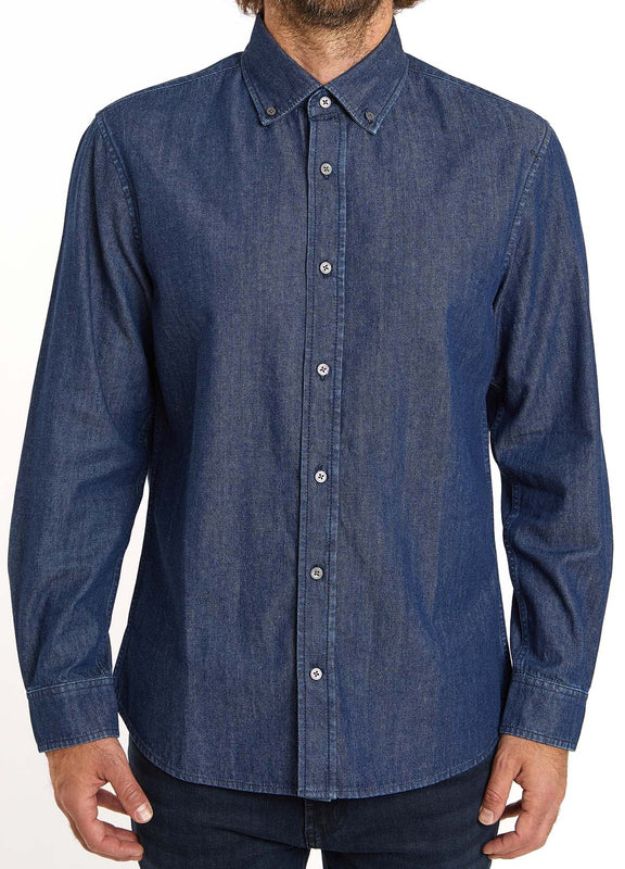 l/s-denim-button-down-collar-shirt-dark-blue