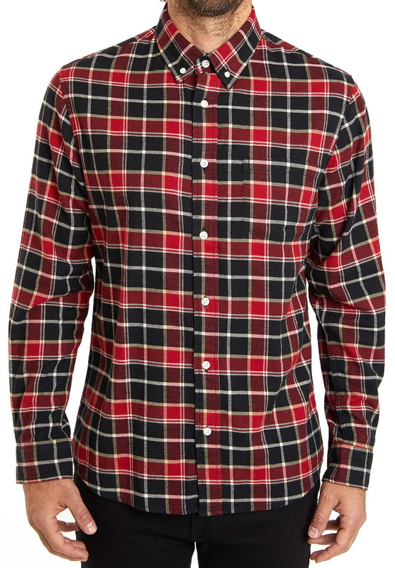 l/s-flannel-button-down-shirt-with-pocket-BLACK-RED-PLAID