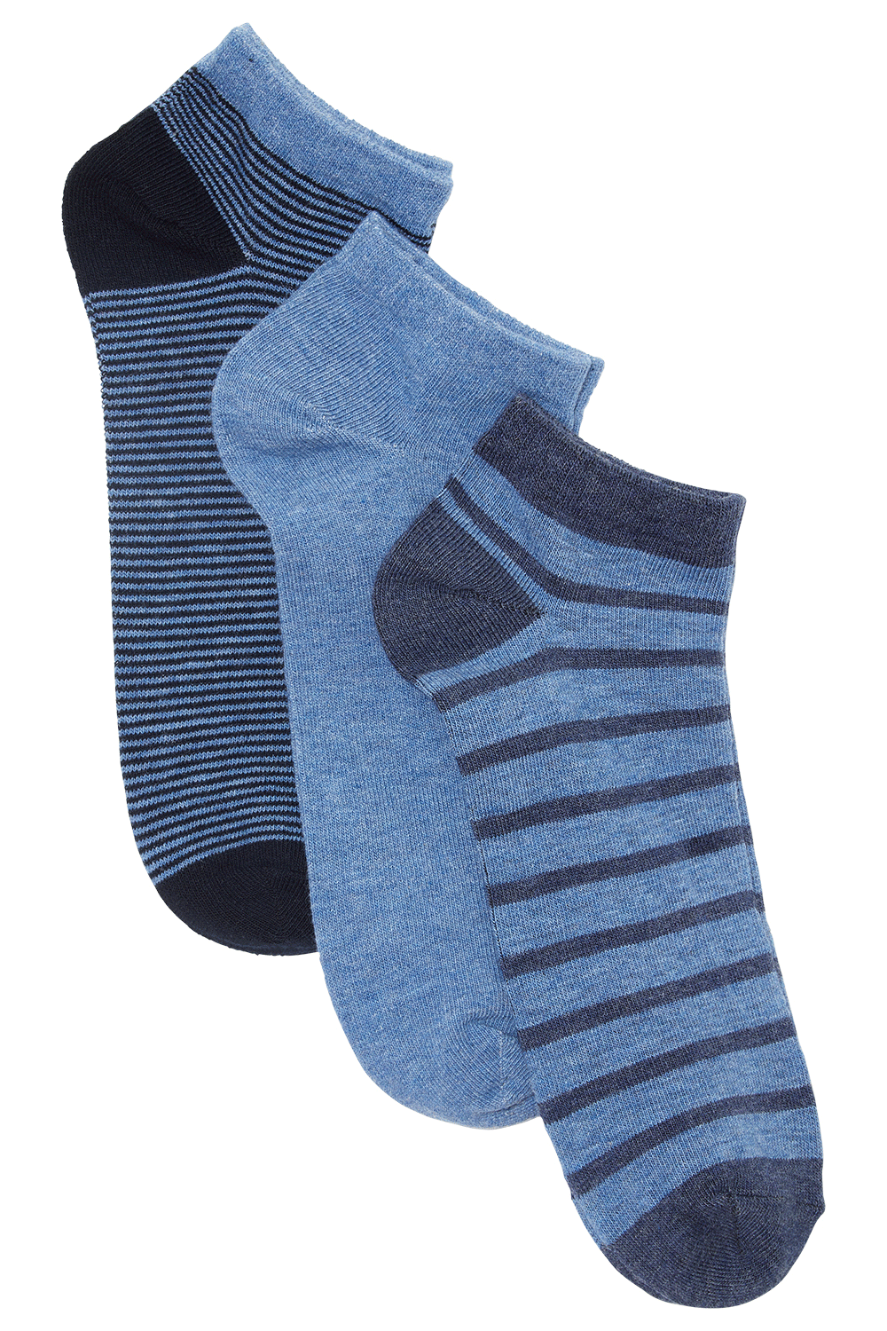 THREE PACK ANKLE SOCKS