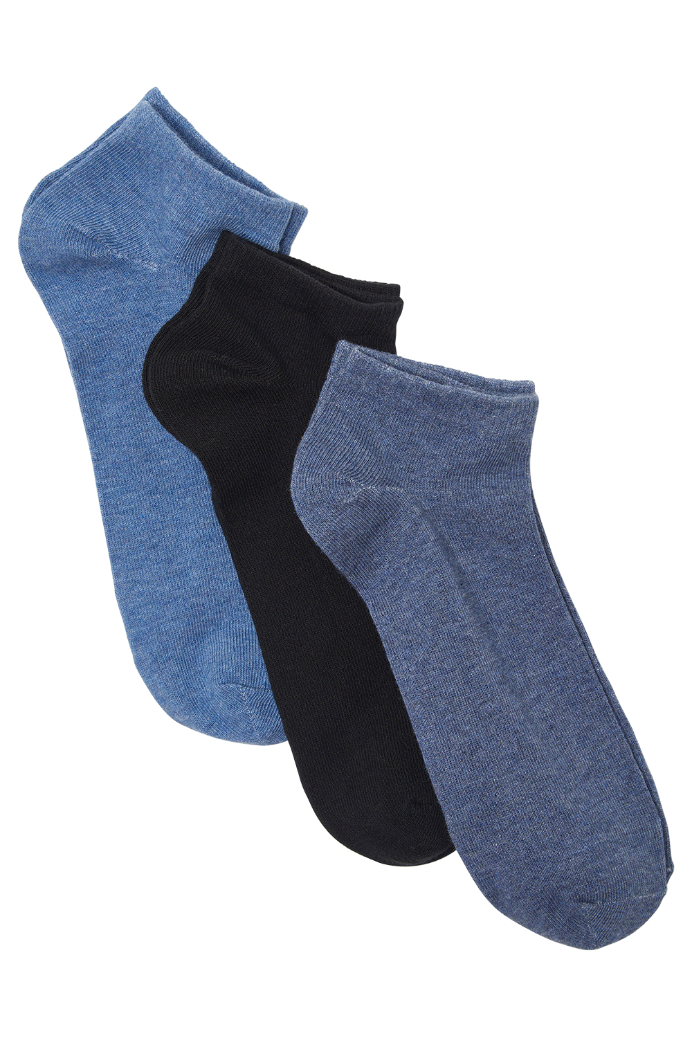 THREE PACK ANKLE SOCKS