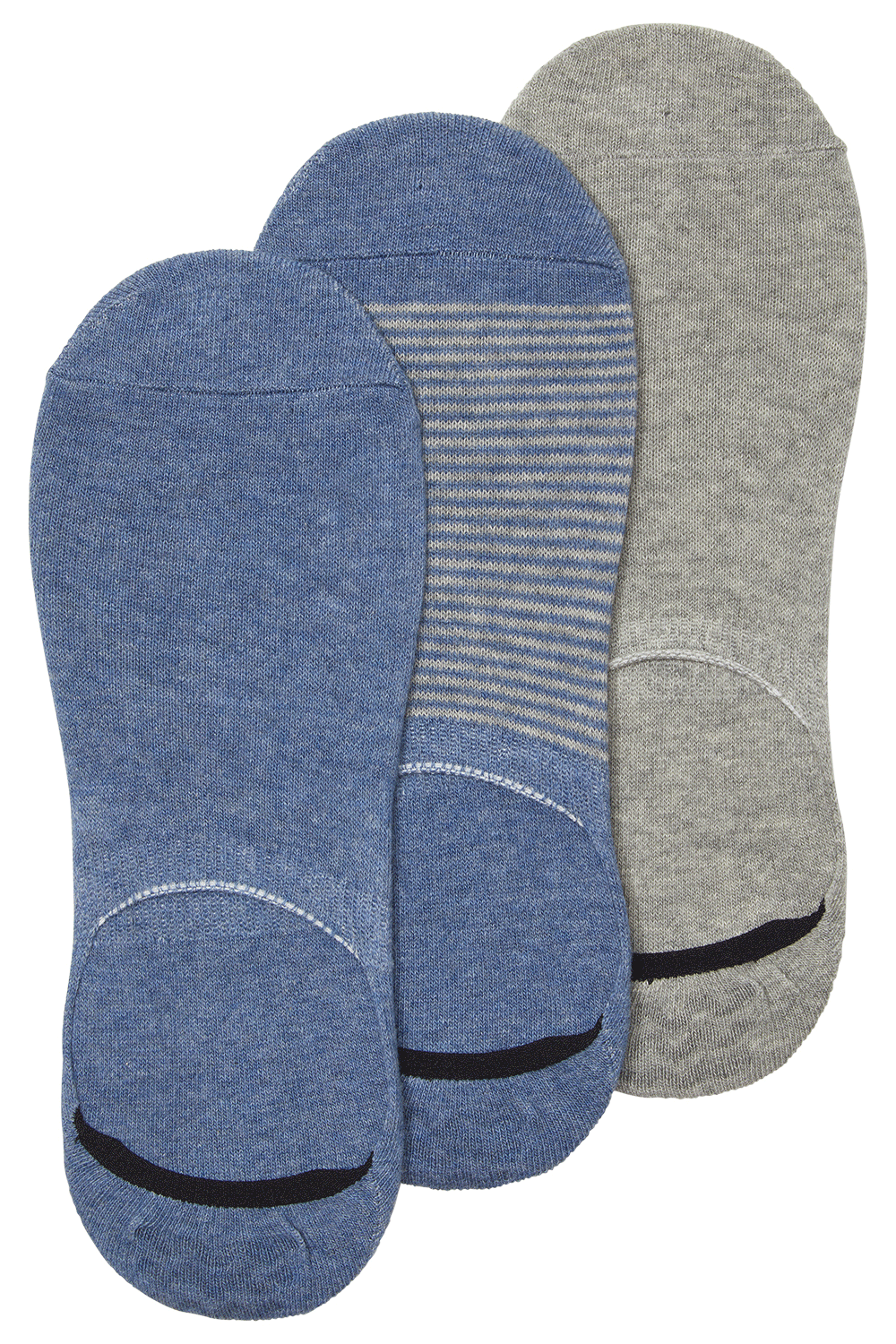 THREE PACK NO SHOW SOCKS