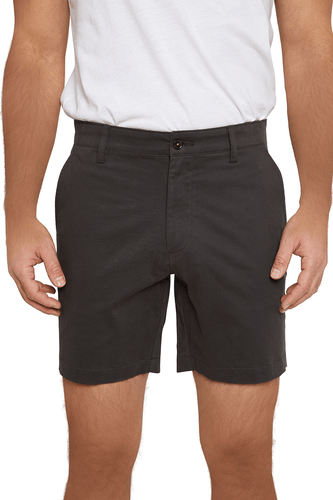 Men's Stretch Cotton Twill Chino Shorts in Stone