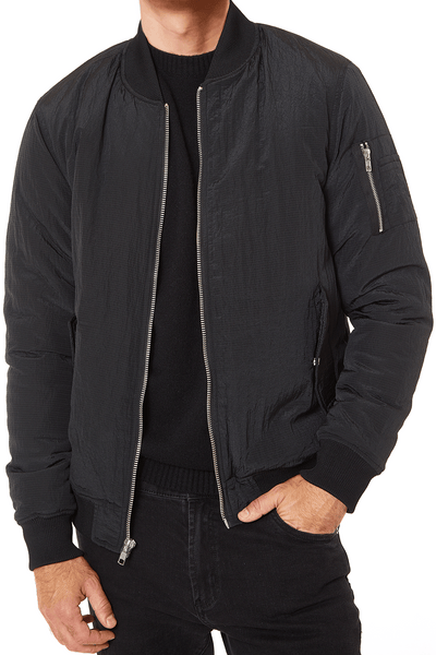 RIPSTOP NYLON BOMBER JACKET