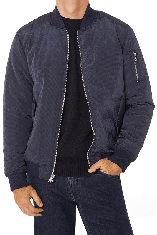 ripstop nylon bomber jacket