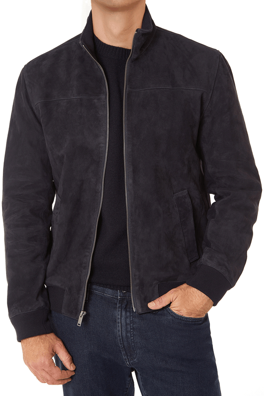 suede racer jacket