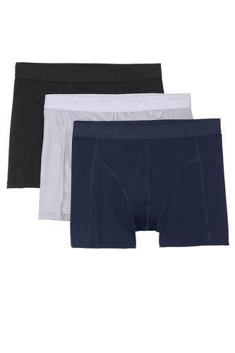 BILLYBELT Boxershort, Belt & Socks Gift Set - Blue Mapple, Navy Blue, Slate  square